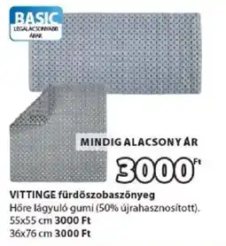 JYSK Vittinge fürdőszobaszőnyeg ajánlat