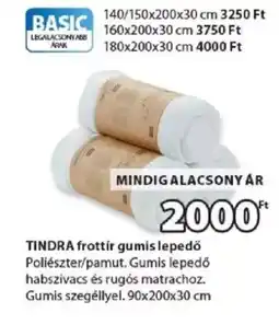 JYSK Tindra frottír gumis lepedő ajánlat