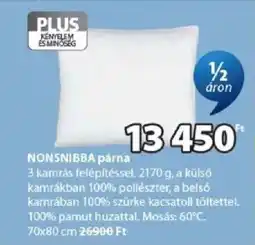 JYSK Nonsnibba párna ajánlat