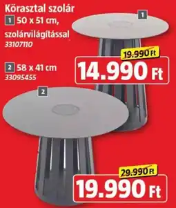 Bauhaus Körasztal szolár ajánlat