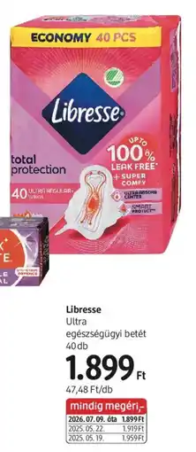 DM Libresse Ultra egészségügyi betét ajánlat