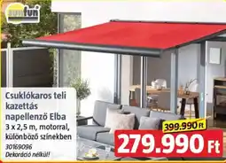 Bauhaus Sunfun csuklókaros teli kazettás napellenző Elba ajánlat