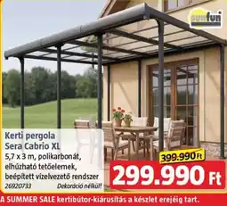 Bauhaus sunfun kerti pergola sera cabrio xl ajánlat