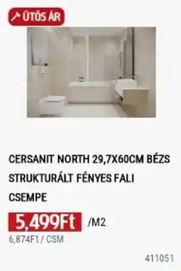 Praktiker Cersanit north bezs strukturalt fenyes fali csempe ajánlat