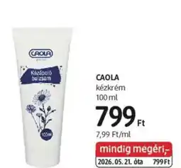 DM Caola kézkrém ajánlat