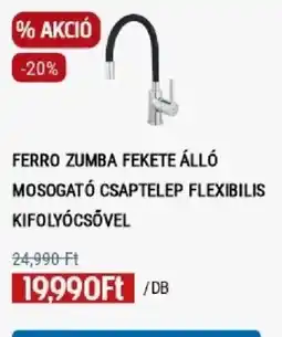 Praktiker Ferro zumba fekete álló mosogató csaptelep flexibilis kifolyócsővel ajánlat