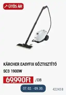Praktiker kärcher easyfix gőztisztító sc3 1900w ajánlat