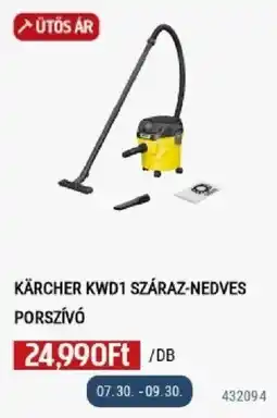 Praktiker Kärcher KWD1 száraz-nedves porszívó ajánlat
