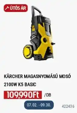 Praktiker Kärcher magasnyomású mosó 2100w k5 basic ajánlat