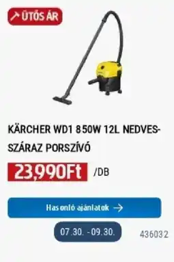 Praktiker kärcher wd1 850w 12l nedves-száraz porszívó ajánlat