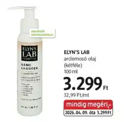 DM Elyn's lab arclemosó olaj ajánlat