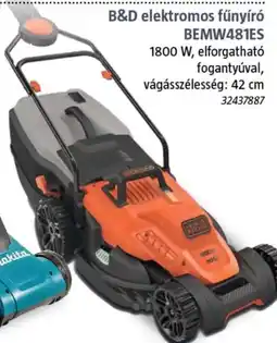 Bauhaus B&D elektromos fűnyíró BEMW481ES ajánlat