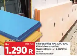 Bauhaus Hőszigetelő Lap XPS 200G-300G ajánlat