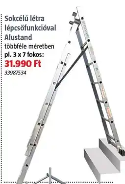 Bauhaus Alustand sokcélú létra lépcsőfunkcióval ajánlat