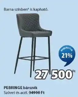 JYSK Pebringe bárszék ajánlat