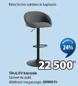 JYSK Taulov bárszék ajánlat