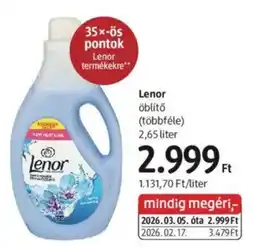 DM Lenor öblítő ajánlat