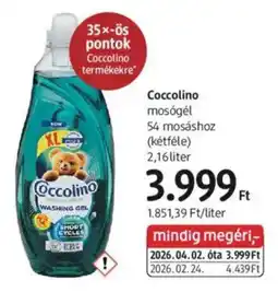 DM Coccolino mosógél ajánlat