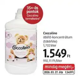 DM Coccolino öblítő-koncentrátum ajánlat