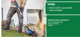 Scheppach akkus szegélynyíró