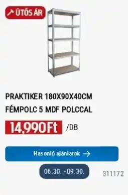 Praktiker Praktiker fém polc ajánlat