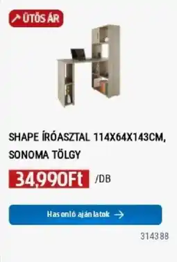 Praktiker Shape írásztal ajánlat