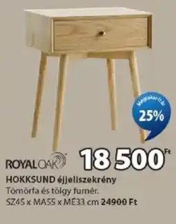 JYSK Royal Oak Hokksund éjjeliszekrény ajánlat