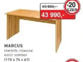 Marcus tömörfa íróasztal