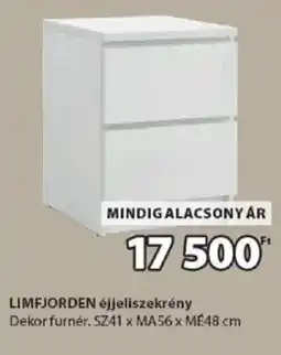 JYSK LIMFJORDEN éjjeliszekrény ajánlat