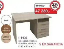 RS Bútor I-1030 íróasztal ajánlat