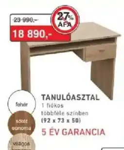 RS Bútor Tanulóasztal ajánlat