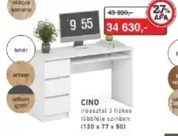 RS Bútor Cino íróasztal ajánlat