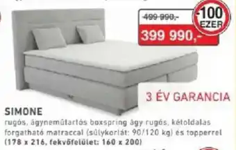 RS Bútor Simone ágy ajánlat