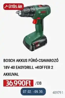 Praktiker Bosch akkus fúró-csavarozó 18v-40 easydrill ajánlat
