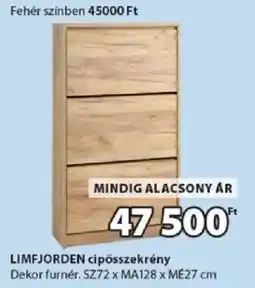 JYSK Limfjorden cipősszekrény ajánlat