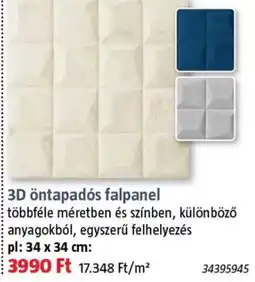Bauhaus 3d öntapadós falpanel ajánlat