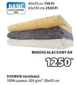 JYSK Svanvik törölköző ajánlat