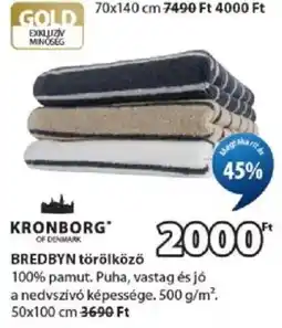 JYSK Kronborg bredbyn törölköző ajánlat