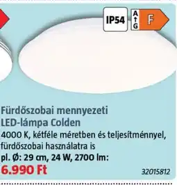 Bauhaus Colden fürdőszobai mennyezeti led-lámpa ajánlat