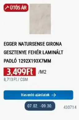 Praktiker Egger natursense girona gesztenye fehér laminált padló ajánlat