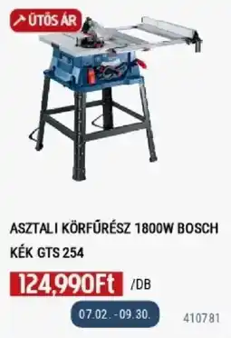 Praktiker Bosch asztali körfűrész 1800w kék gts 254 ajánlat
