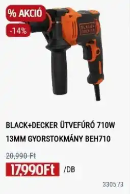 Praktiker Black+decker ütvefúró 710w 13mm gyorstokmány beh710 ajánlat