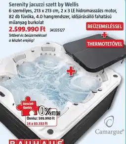 Bauhaus Wellis serenity jacuzzi szett ajánlat