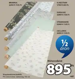JYSK Viaszosvászon terítők ajánlat