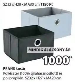 JYSK Frans kosár ajánlat