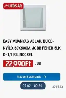 Praktiker Easy műanyag ablak ajánlat