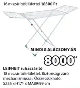 JYSK Leifheit ruhaszáritó ajánlat