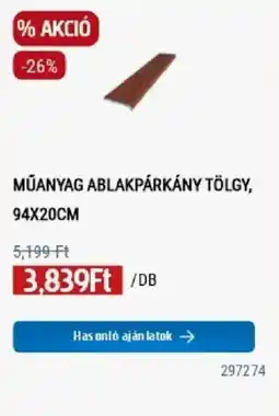 Praktiker Műanyag ablakpárkány tölgy ajánlat