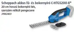 Bauhaus Scheppach akkus fű- és bokornyíró C-HTGS200-X ajánlat