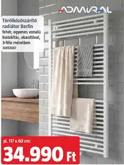 Bauhaus Admiral törölközőszárító radiátor Berlin ajánlat